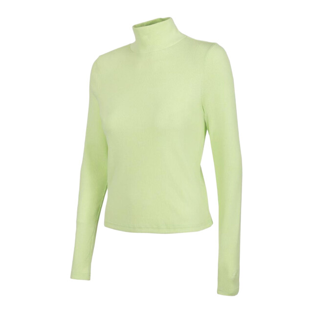 4F Dames schildpadhals top met lange mouwen UTPP1706_green large 4F Dames schildpadhals top met lange mouwen UTPP1706_green large