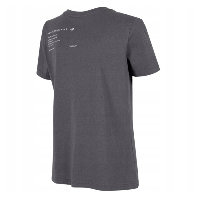 4F Dames t-shirt met rugprint UTPP1581_grey large 4F Dames t-shirt met rugprint UTPP1581_grey large