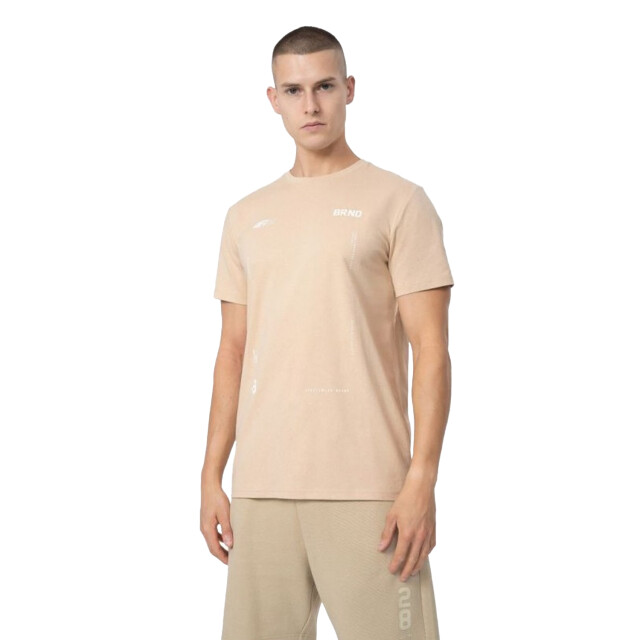 4F Herenlogo t-shirt UTPP1618_beige large