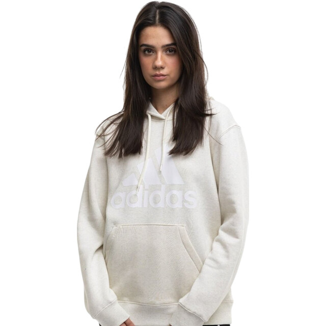 Adidas Dames essentials big logo fleece hoodie UTPP1685_beige large Adidas Dames essentials big logo fleece hoodie UTPP1685_beige large