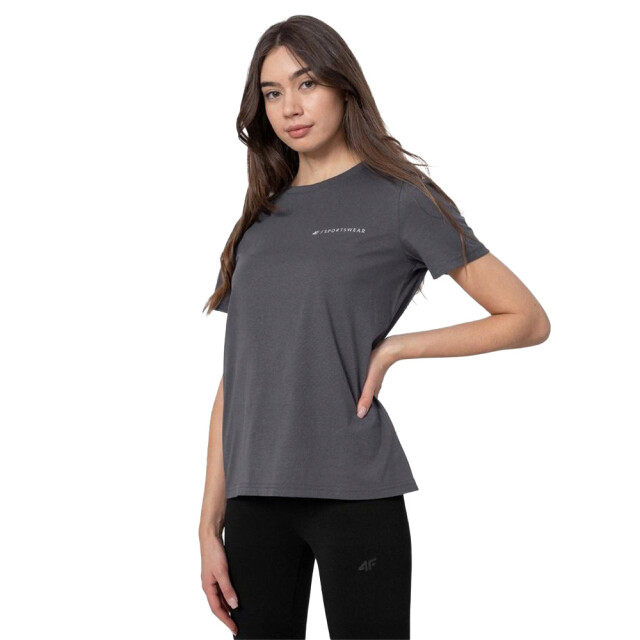 4F Dames t-shirt met rugprint UTPP1581_grey large 4F Dames t-shirt met rugprint UTPP1581_grey large