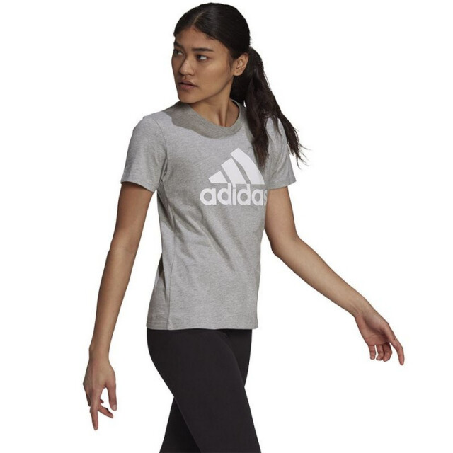 Adidas Dames t-shirt met grafische print en ronde hals met korte mouwen UTPP1529_greysilver large