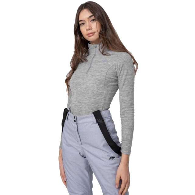 4F Dames h4z22 polar fleece sweatshirt met kwartrits UTPP1621_grey large
