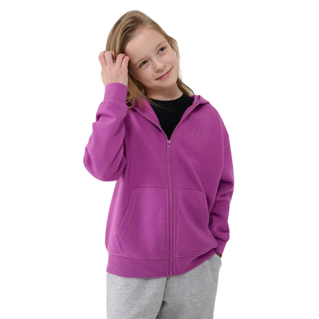 4F Meisjes f1853 full zip hoodie UTPP1254_violet large