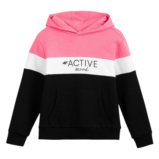 4F Kinderen/kleuters hjl22 jbld002 hoodie UTPP123_blackpinkwhite large