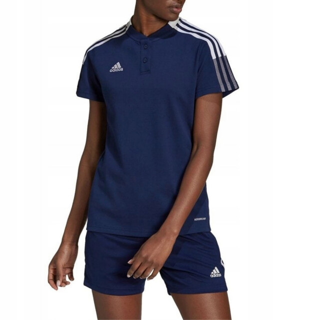 Adidas Heren tiro 21 poloshirt UTPP1085_navyblue large Adidas Heren tiro 21 poloshirt UTPP1085_navyblue large