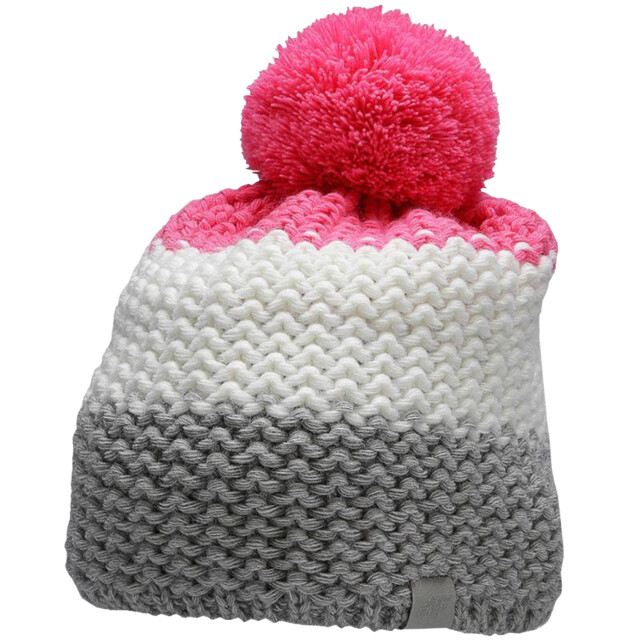 4F Kinder/kinder pom pom muts UTPP1101_pink large