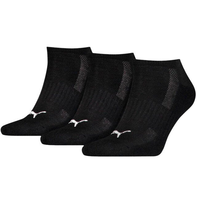 Puma Uniseks enkelsokken voor volwassenen met kussentjes (pak van 3) UTPP1108_black large