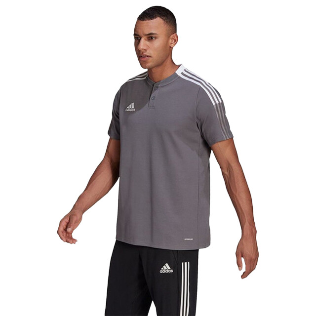 Adidas Heren tiro 21 poloshirt UTPP1017_greysilver large Adidas Heren tiro 21 poloshirt UTPP1017_greysilver large
