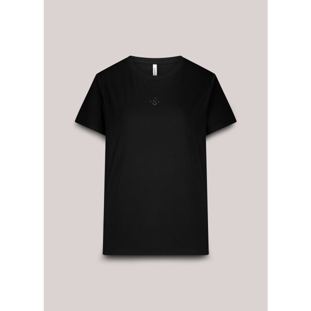 Summum 3s5185-30714 990 rhine stone logo tee black 3s5185-30714 990 large