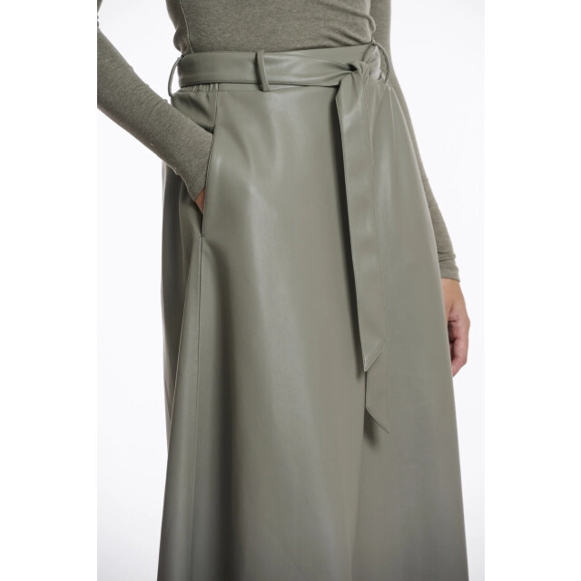 Rino & Pelle Chelsea.7502511 rino en pelle faux leather skirt green ash Chelsea.7502511 Green ash large