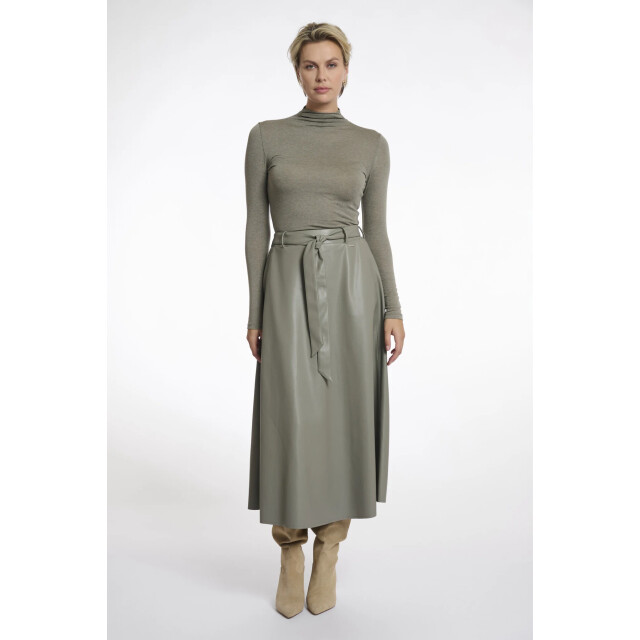 Rino & Pelle Chelsea.7502511 rino en pelle faux leather skirt green ash Chelsea.7502511 Green ash large