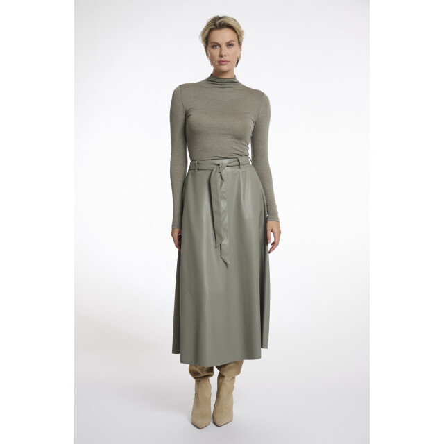 Rino & Pelle Chelsea.7502511 rino en pelle faux leather skirt green ash Chelsea.7502511 Green ash large