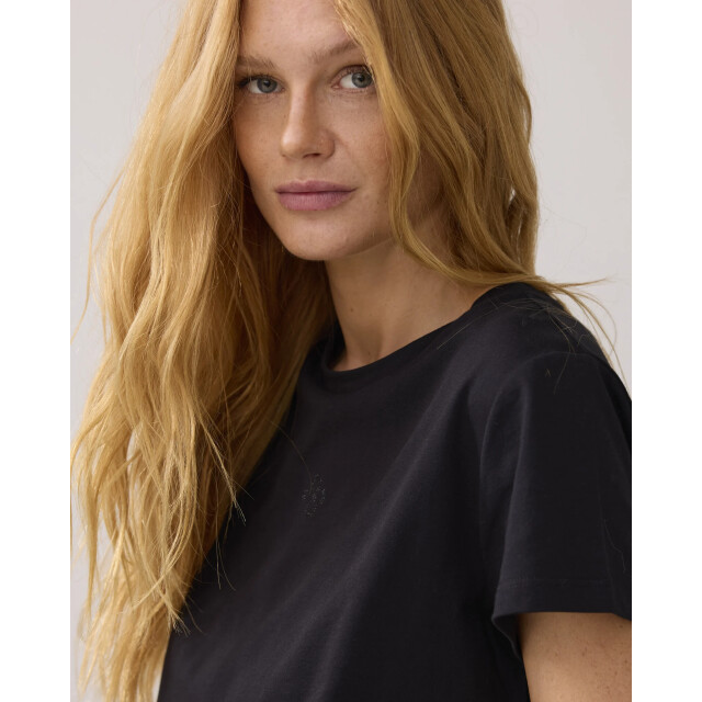 Summum 3s5185-30714 990 rhine stone logo tee black 3s5185-30714 990 large