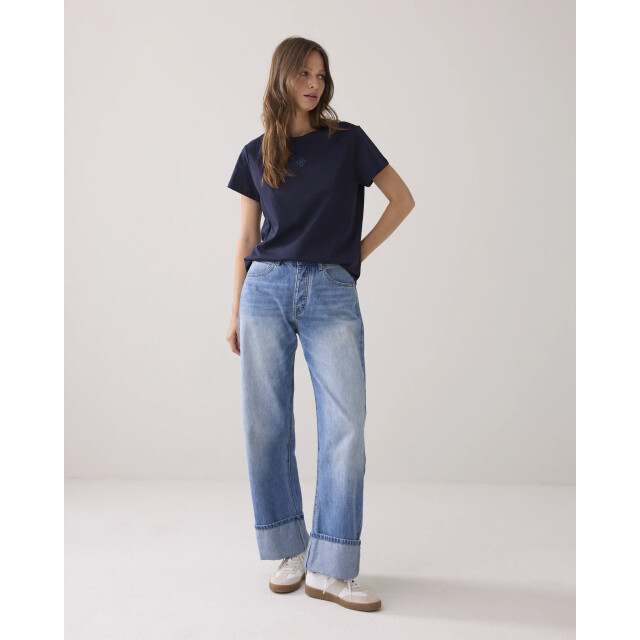 Summum 3s5185-30714 495 rhine stone logo tee midnightblue 3s5185-30714 495 large