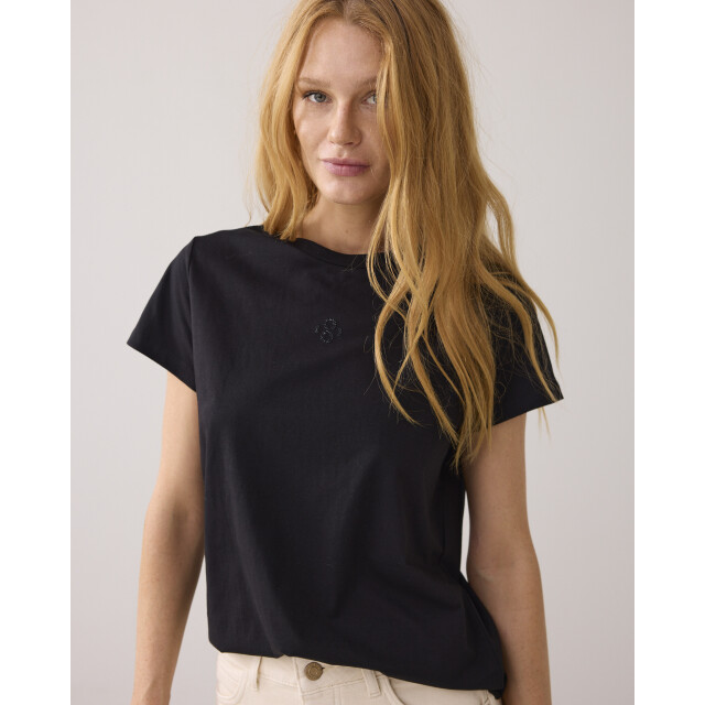 Summum 3s5185-30714 990 rhine stone logo tee black 3s5185-30714 990 large