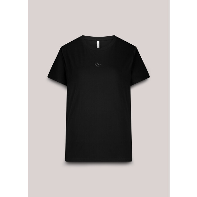 Summum 3s5185-30714 990 rhine stone logo tee black 3s5185-30714 990 large
