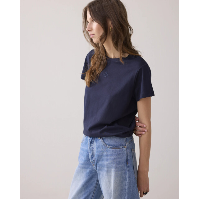 Summum 3s5185-30714 495 rhine stone logo tee midnightblue 3s5185-30714 495 large