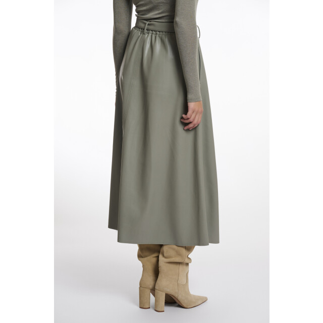 Rino & Pelle Chelsea.7502511 rino en pelle faux leather skirt green ash Chelsea.7502511 Green ash large