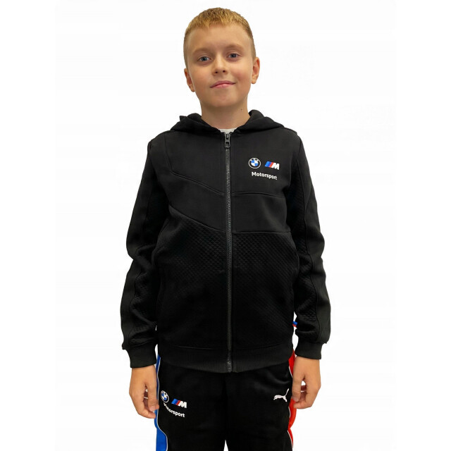 Puma Kinderen/kinderen motorsport bmw logo hoodie UTPP5504_black large