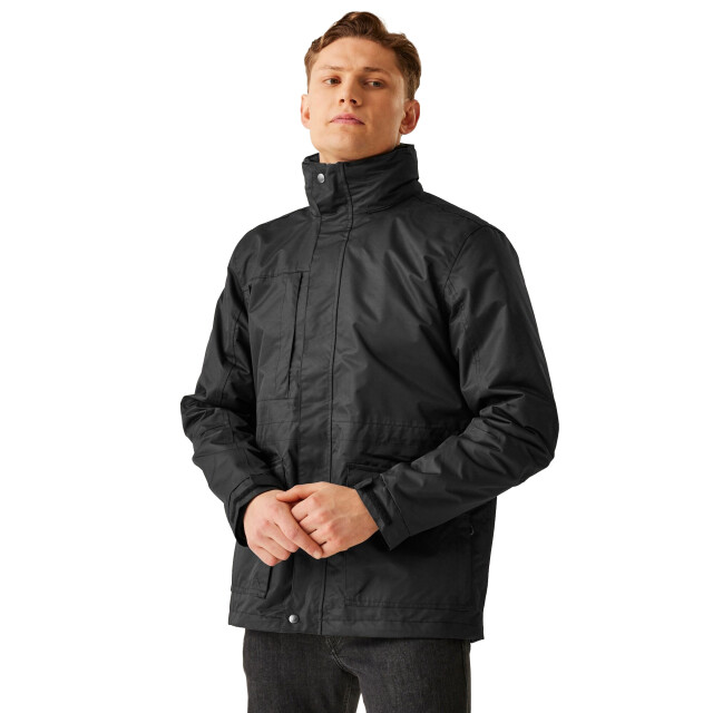 Regatta Heren benson iii hooded jacket UTRG3742_trafficblack large