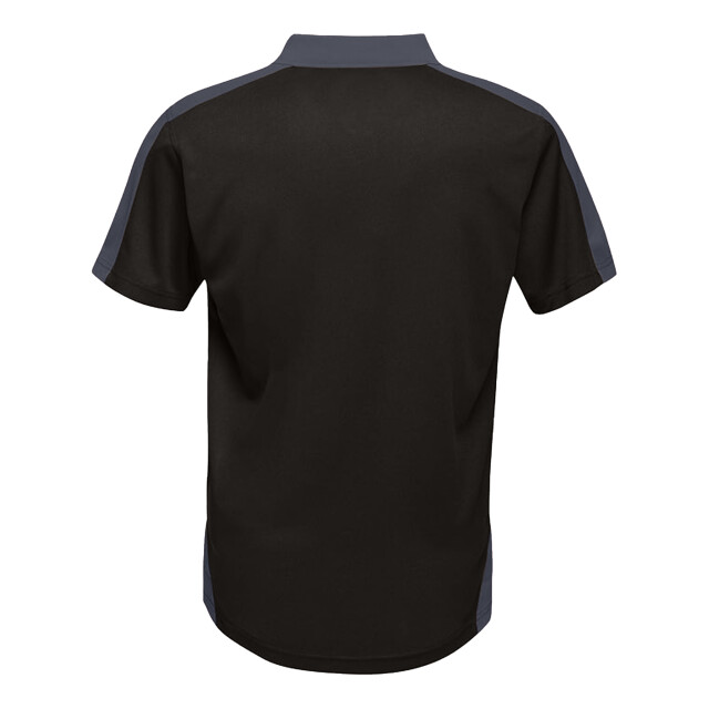 Regatta Herencontrast coolweave polo shirt UTRG3573_blacksealgrey large