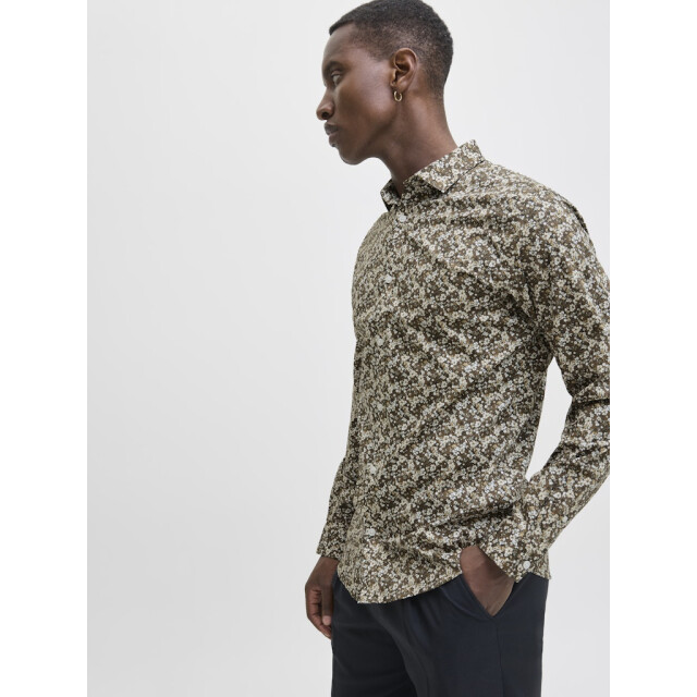 Jack & Jones Jprblablackpool stretch aop ls shirt sn dessin 5309.79.0054 large