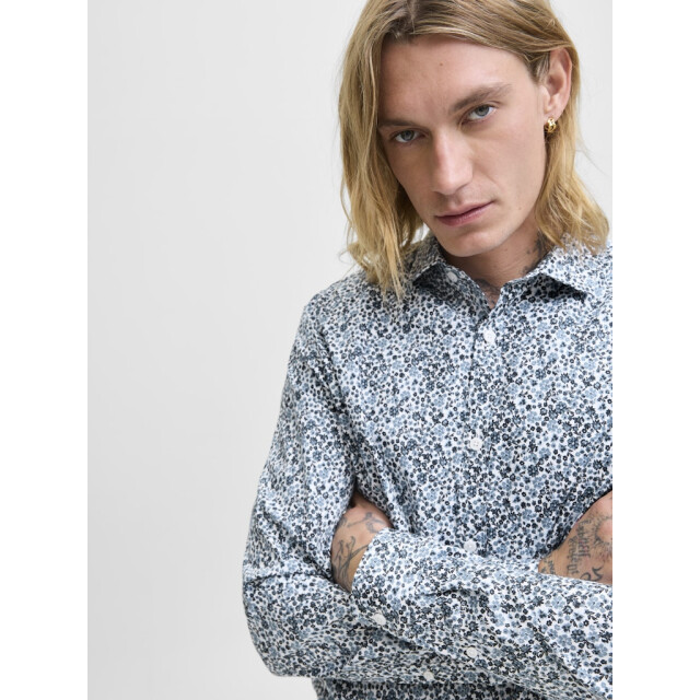 Jack & Jones Jprblablackpool stretch aop ls shirt sn dessin 5309.39.0015 large