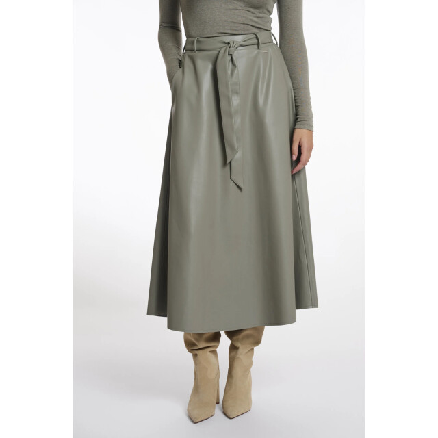 Rino & Pelle Chelsea.7502511 rino en pelle faux leather skirt green ash Chelsea.7502511 Green ash large