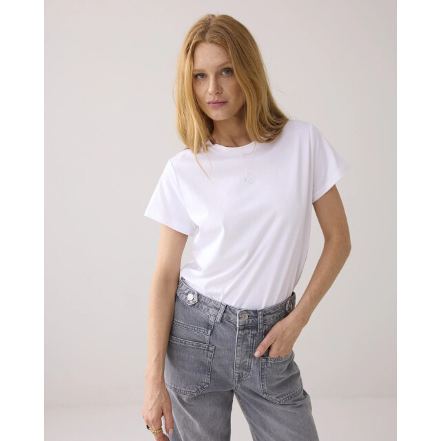 Summum 3s5185-30714 110 rhine stone logo tee white 3s5185-30714 110 large