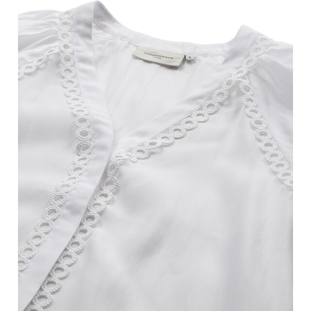 Copenhagen Muse Cmmolly shirt h deep v neck white 206203-1010 large