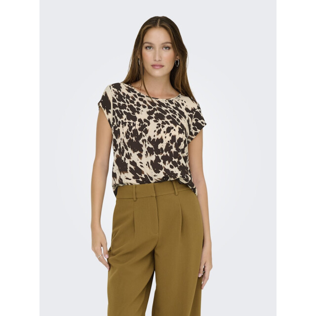 Only onlvic s/s aop top noos wvn 15161116 splassed cow 06011.991.0112 large