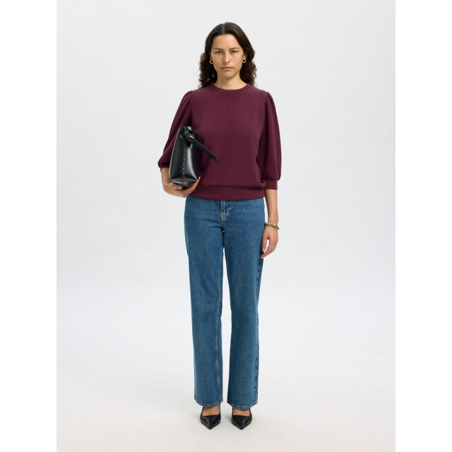 Selected Femme slftenny 3/4 sweat top noos 16082379 fig 06721.680.0006 large