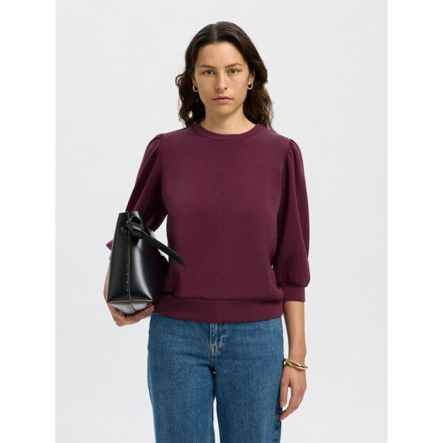 Selected Femme slftenny 3/4 sweat top noos 16082379 fig 06721.680.0006 large