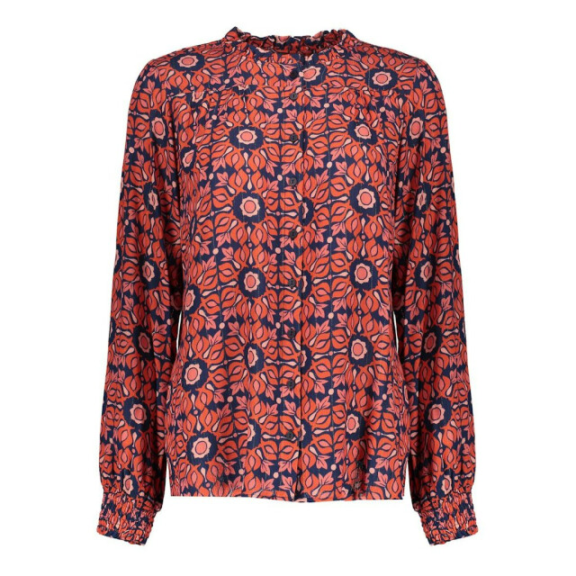 Geisha blouse print 53611-20 420 /blue 06615.620.0006 large