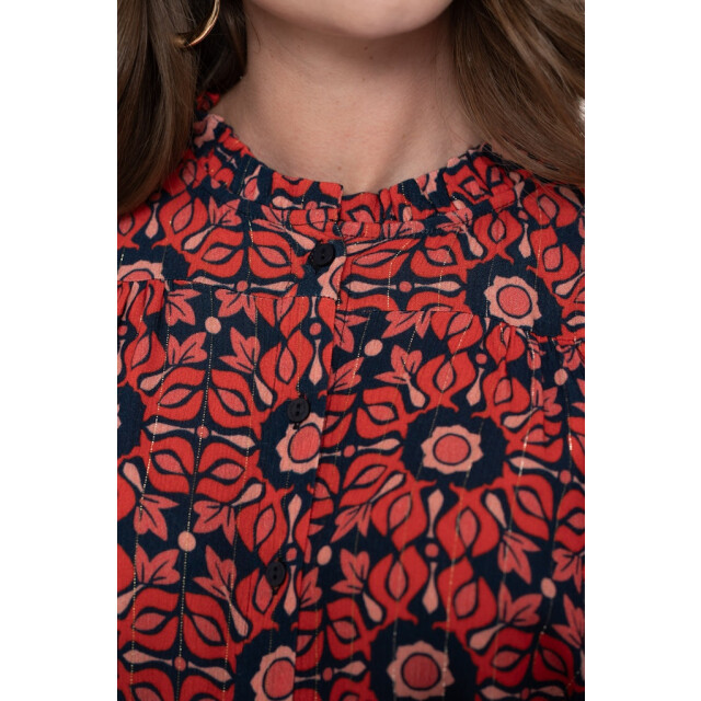 Geisha blouse print 53611-20 420 /blue 06615.620.0006 large