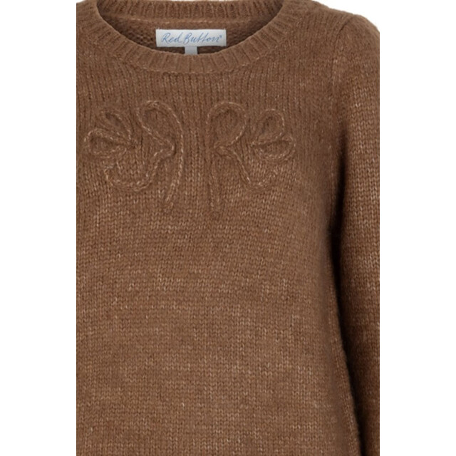 Red Button Sweater mid brown Sweater  Mid Brown large Red Button Sweater mid brown Sweater  Mid Brown large