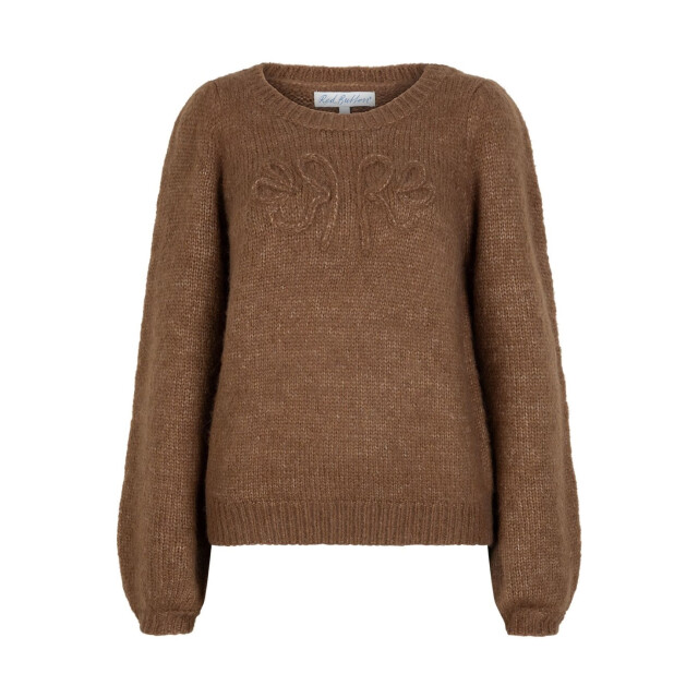 Red Button Sweater mid brown Sweater  Mid Brown large Red Button Sweater mid brown Sweater  Mid Brown large