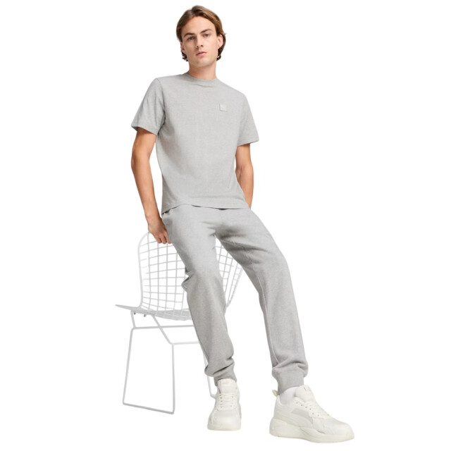 Puma Heren ess elevated t-shirt UTPP4971_grey large