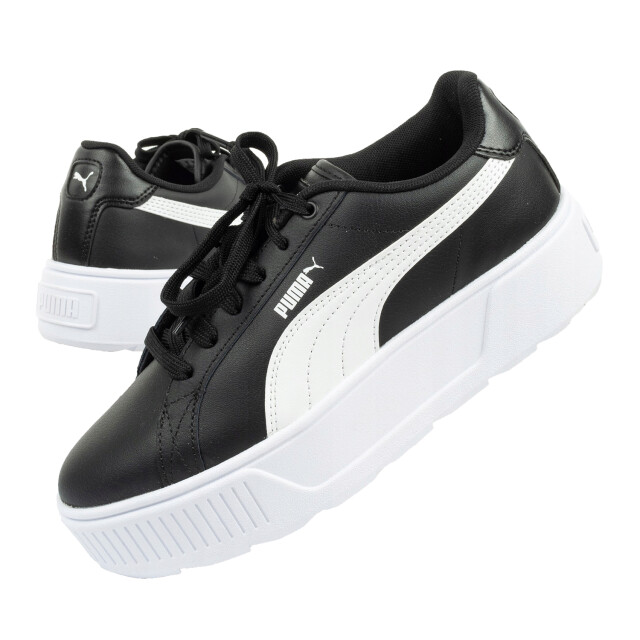 Puma Dames karmen leren trainers UTPP6870_black large