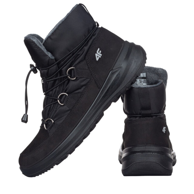 4F Dames obdh263 leren sneeuwlaarzen UTPP6643_black large