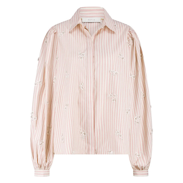 Nukus Nkf02096 287 jolies blouse stripe offwhite/dusty pink NKF02096  287 large