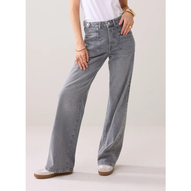 Summum 4s2712-5196 824 wide straight leg comfort grey denim grey denim 4s2712-5196 824 large