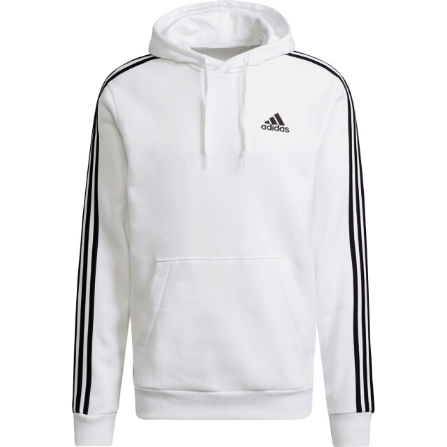 Adidas Heren essentials 3 stripes fleece hoodie UTPP1390_white large