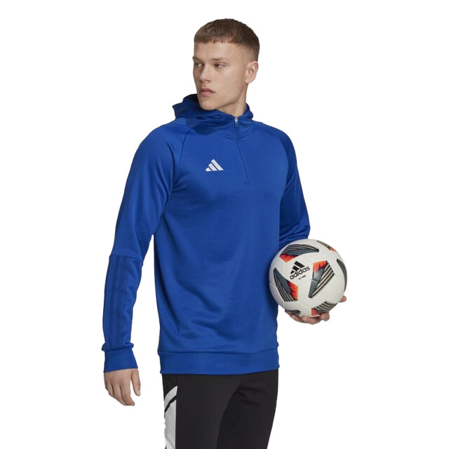 Adidas Heren tiro 23 competition quarter zip hoodie UTPP2040_blue large