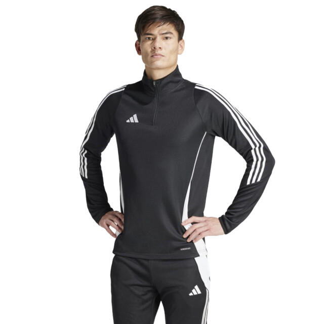 Adidas Heren tiro 24 quarter zip trainings sweatshirt UTPP2379_black large