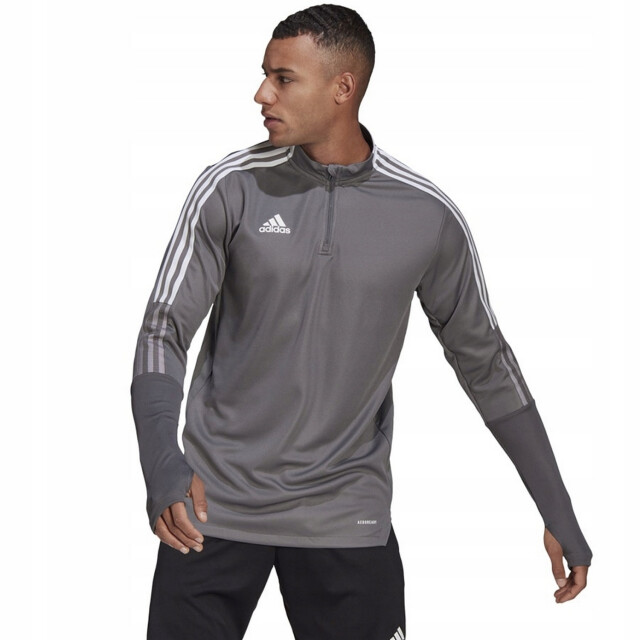 Adidas Heren tiro 21 quarter zip training top UTPP2077_grey large Adidas Heren tiro 21 quarter zip training top UTPP2077_grey large