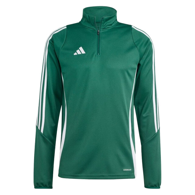 Adidas Heren tiro 24 quarter zip trainings sweatshirt UTPP2379_green large