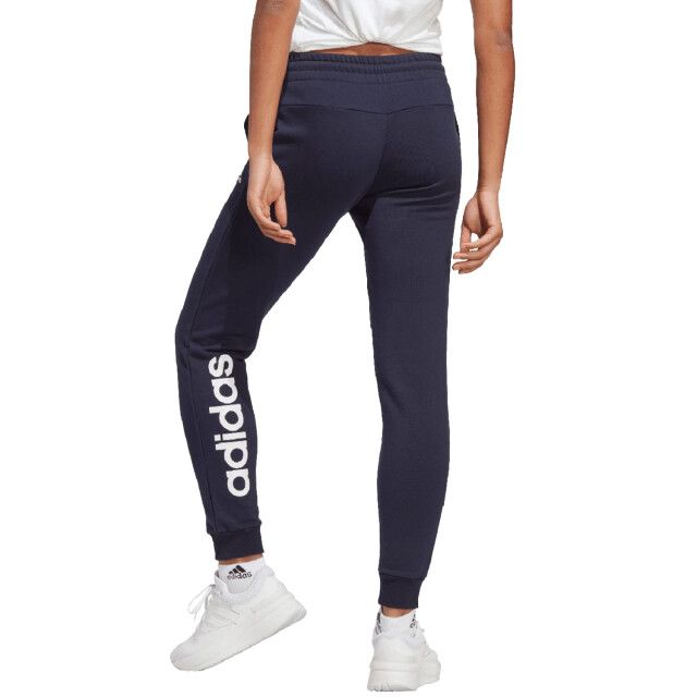 Adidas Dames essentials french terry linear cuffed joggingbroek UTPP3361_navyblue large