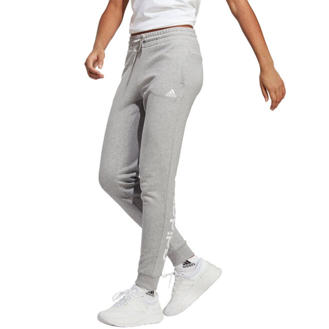 Adidas Dames essentials french terry linear cuffed joggingbroek UTPP3361_grey large Adidas Dames essentials french terry linear cuffed joggingbroek UTPP3361_grey large